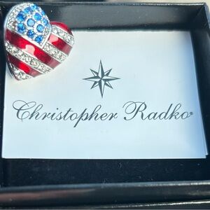 New In Box - Christopher Radko Brave Heart Pin